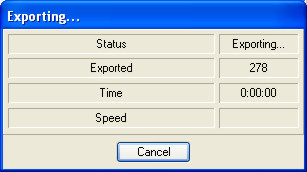 Процес експортування даних