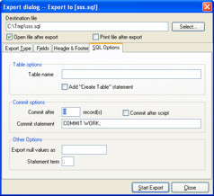Експорт у SQL